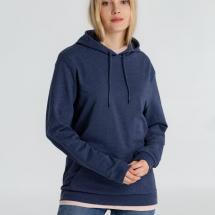 Толстовка с капюшоном унисекс Hoodie, синий меланж / Миниатюра WWW (1000)