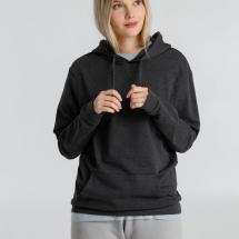 Толстовка с капюшоном унисекс Hoodie, серый меланж (антрацит) / Миниатюра WWW (1000)