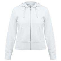 Толстовка женская Hooded Full Zip белая