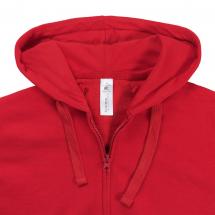 Толстовка женская Hooded Full Zip красная / Миниатюра WWW (1000)