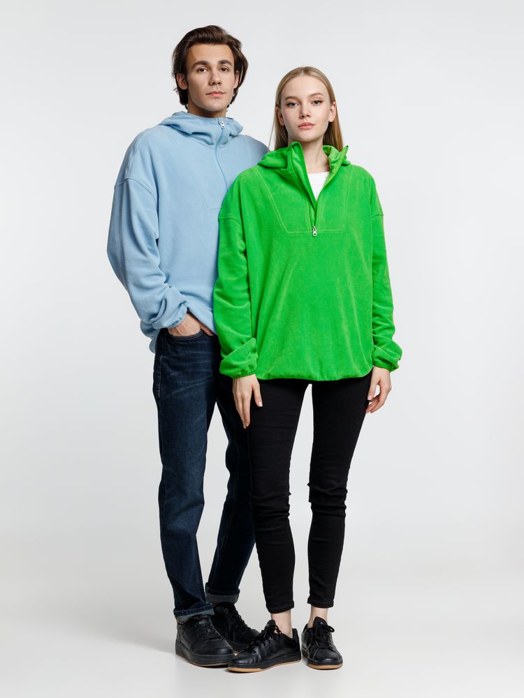 Анорак флисовый унисекс Fliska, голубой / Миниатюра модельного (1000)