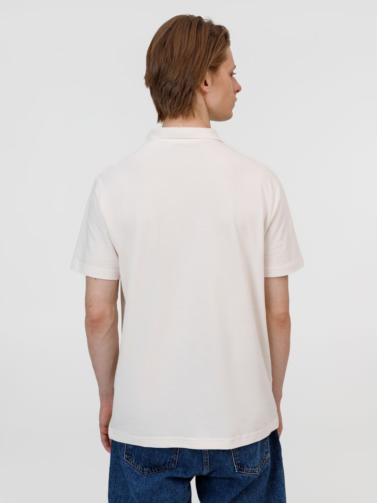 Рубашка поло унисекс Pulse, молочно-белая / Миниатюра модельного (1000)