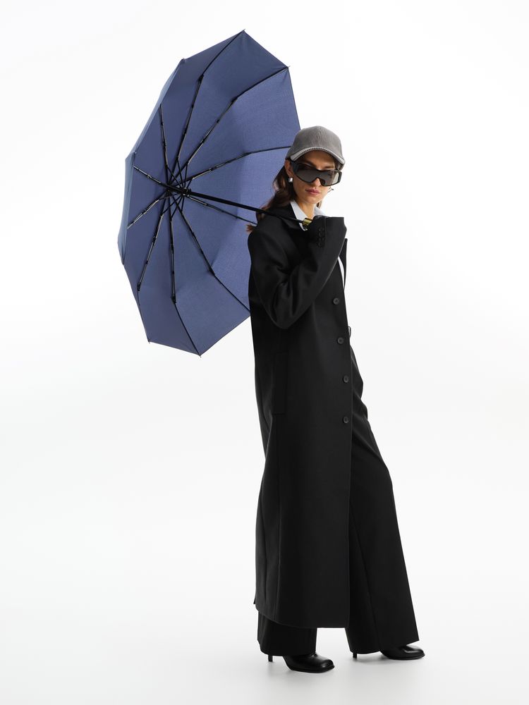 Зонт складной Cloudburst в подарочной упаковке, темно-синий / Миниатюра модельного (1000)