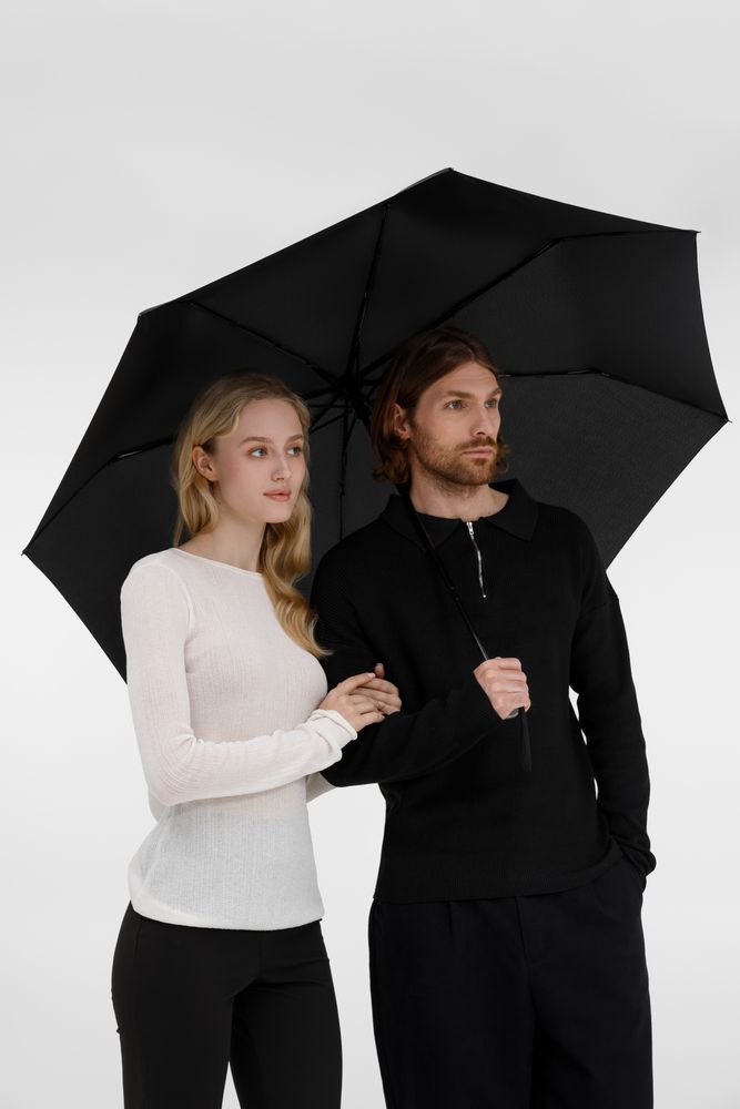 Зонт складной Fiber, темно-синий / Миниатюра модельного (1000)