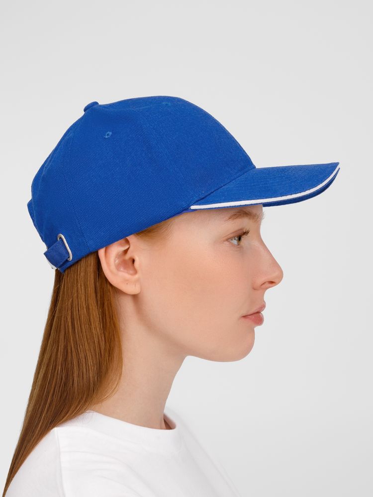 Бейсболка Buffalo, ярко-синяя с белым / Миниатюра модельного (1000)