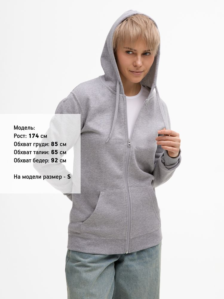 Толстовка унисекс Stone, серый меланж / Миниатюра модельного (1000)
