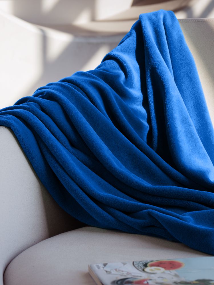 Плед Plush, синий / Миниатюра имиджевого (1000)