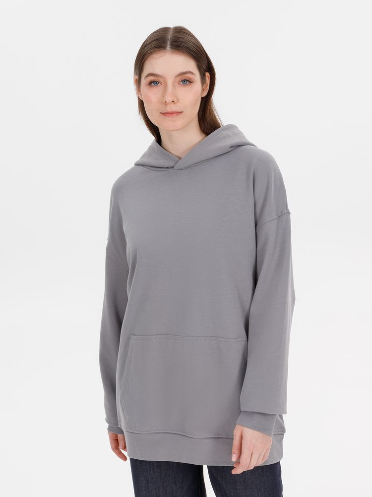 Худи оверсайз унисекс Outshine, серое / Миниатюра модельного (1000)