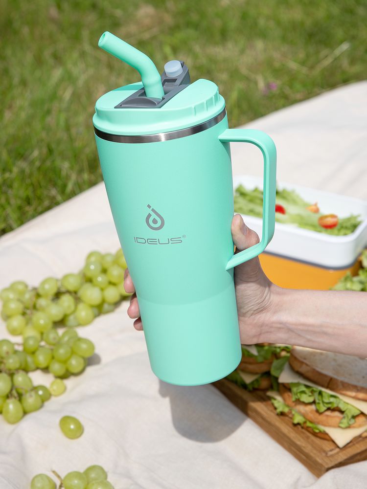 Термостакан Kasumigaoka, бирюзовый / Миниатюра имиджевого (1000)