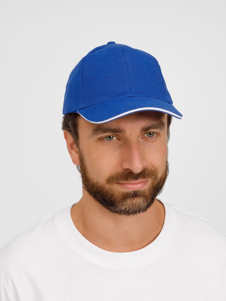 Бейсболка Buffalo, ярко-синяя с белым / Миниатюра модельного (1000)