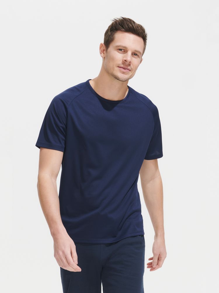 Футболка унисекс Sporty 140, черная / Миниатюра имиджевого (1000)