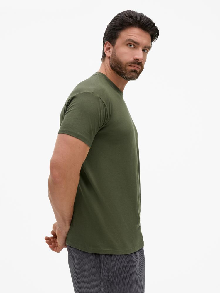 Футболка унисекс Regent 150, темный хаки / Миниатюра модельного (1000)