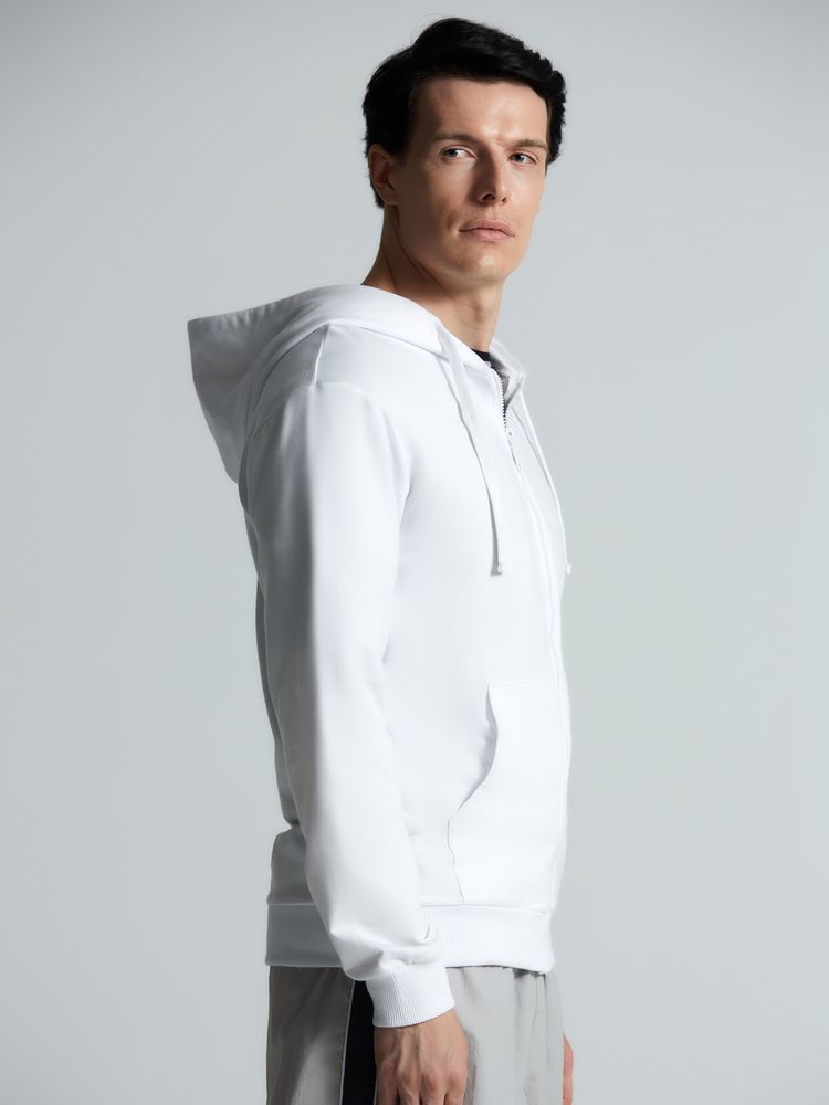 Толстовка на молнии с капюшоном Siverga 2.0, белая / Миниатюра модельного (1000)