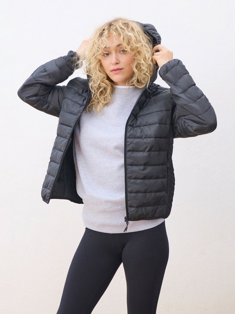 Куртка с капюшоном женская Stream Women, темно-синяя / Миниатюра модельного (1000)