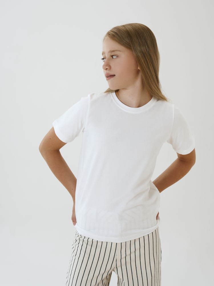 Футболка детская T-Bolka Kids, белая (белоснежная) / Миниатюра модельного (1000)