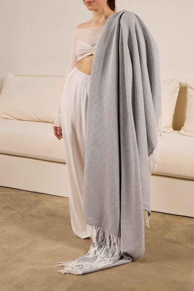 Плед «Капри», серый / Миниатюра имиджевого (1000)