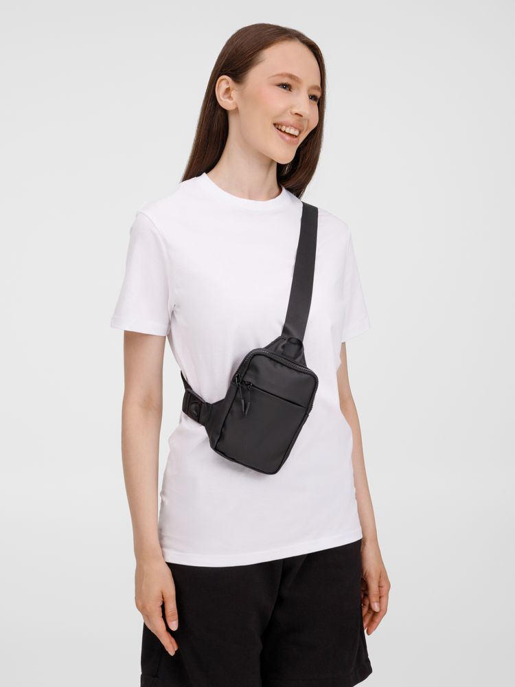 Спортивная кросс-боди сумка UrbanHike, черная / Миниатюра модельного (1000)