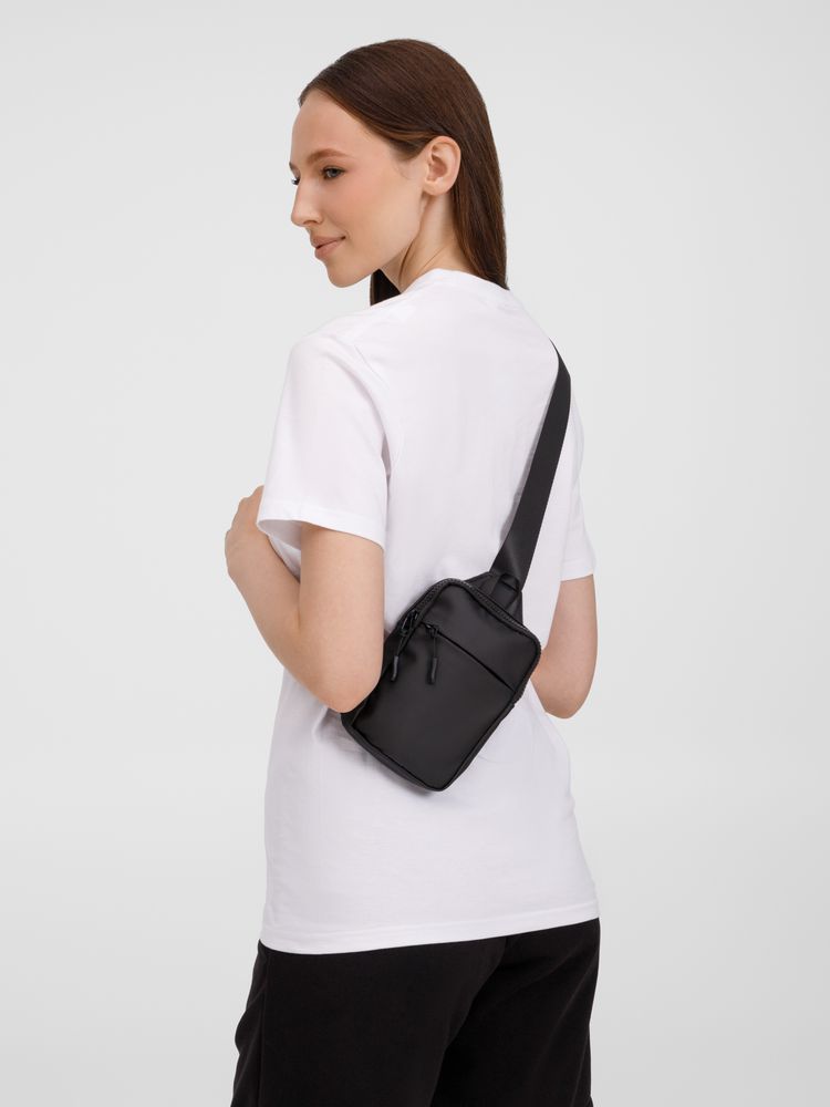 Спортивная кросс-боди сумка UrbanHike, черная / Миниатюра модельного (1000)