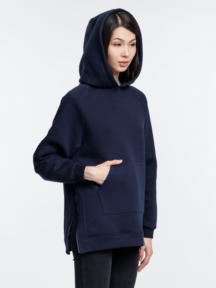 Худи унисекс оверсайз Easy Street, темно-синее / Миниатюра модельного (1000)