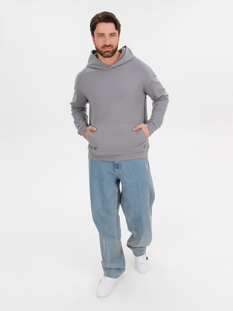 Худи оверсайз унисекс Outshine, серое / Миниатюра модельного (1000)