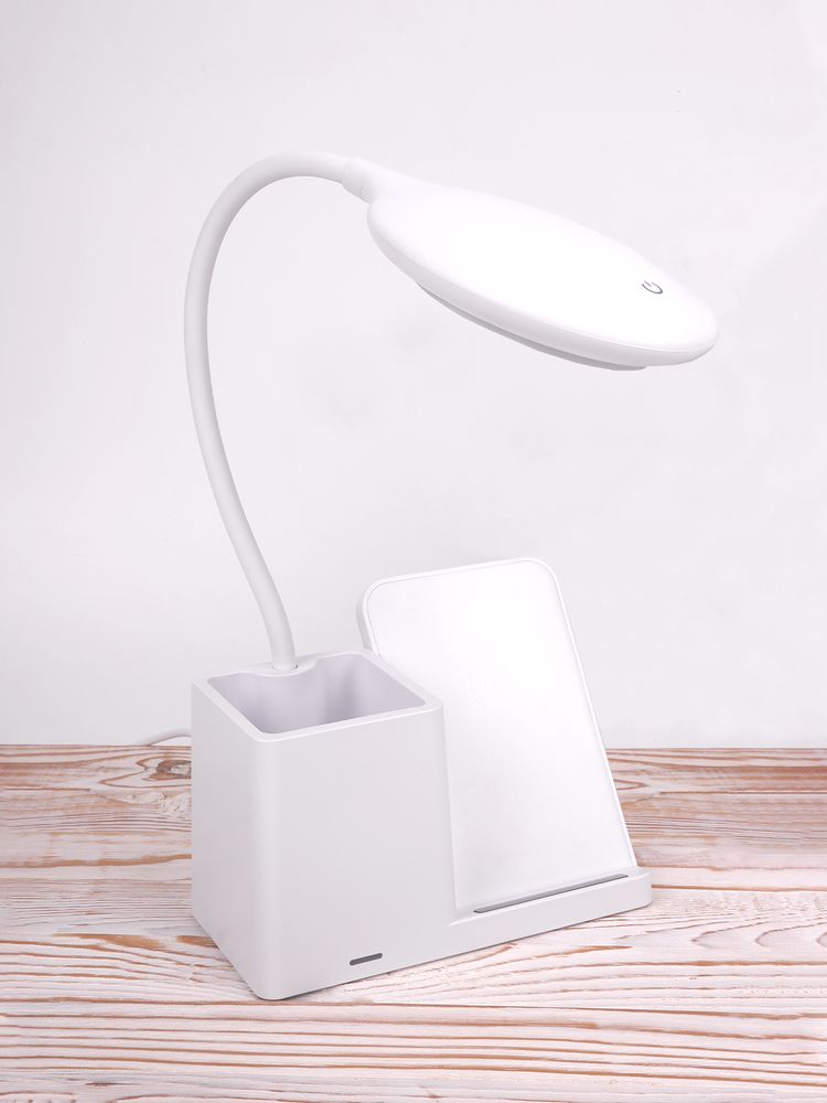 Лампа с органайзером и беспроводной зарядкой writeLight, ver. 2, белая / Миниатюра имиджевого (1000)