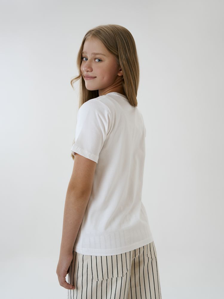 Футболка детская T-Bolka Kids, белая (белоснежная) / Миниатюра модельного (1000)