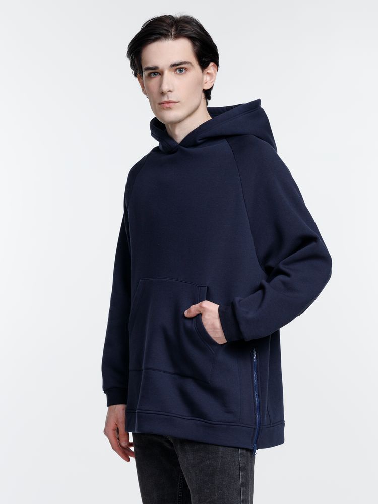 Худи унисекс оверсайз Easy Street, темно-синее / Миниатюра модельного (1000)