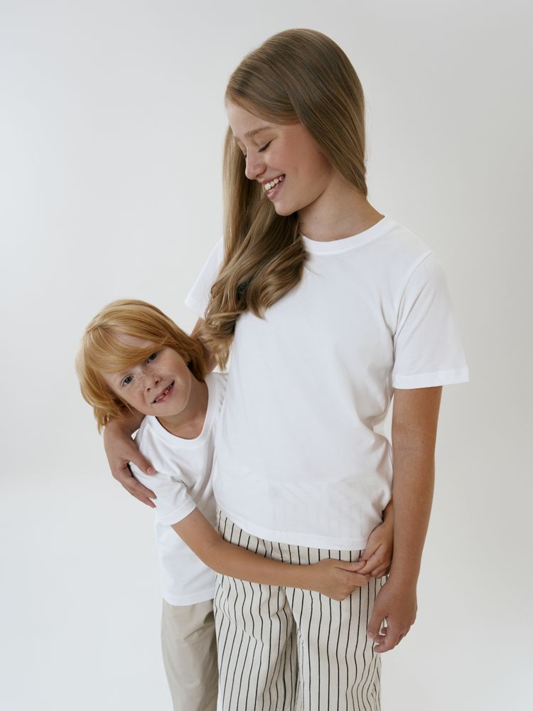 Футболка детская T-Bolka Kids, белая (белоснежная) / Миниатюра модельного (1000)