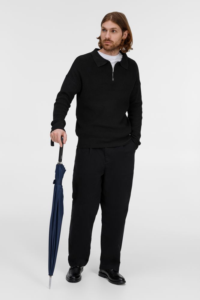 Зонт-трость Hit Golf, черный / Миниатюра модельного (1000)