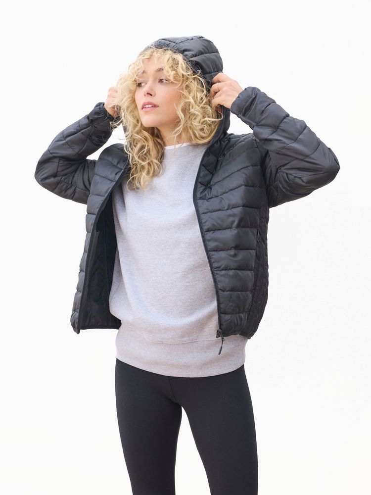 Куртка с капюшоном женская Stream Women, темно-синяя / Миниатюра модельного (1000)