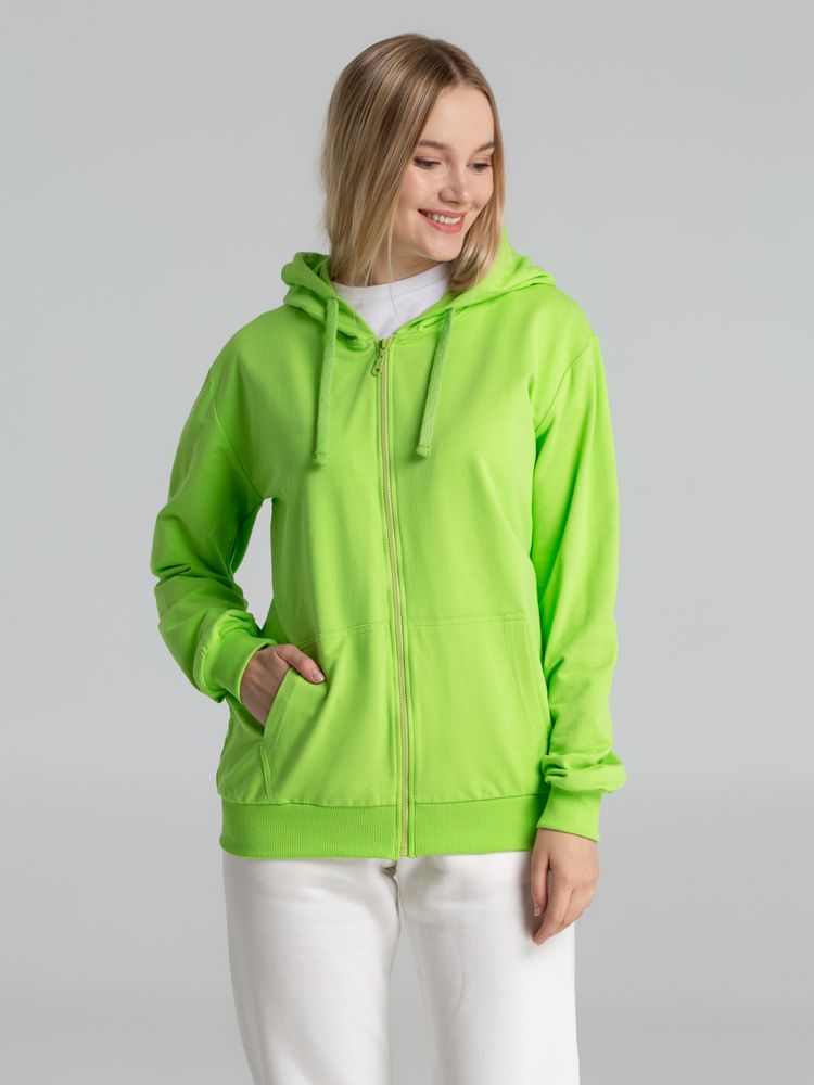 Толстовка на молнии с капюшоном Siverga 2.0, зеленое яблоко / Миниатюра модельного (1000)