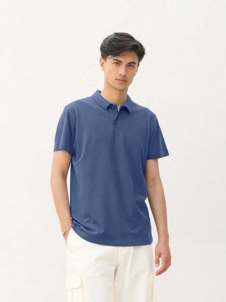 Рубашка поло унисекс Pulse, белая / Миниатюра модельного (1000)