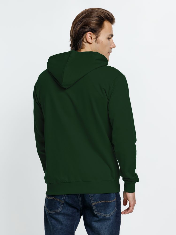 Толстовка на молнии с капюшоном Siverga 2.0, темно-зеленая / Миниатюра модельного (1000)