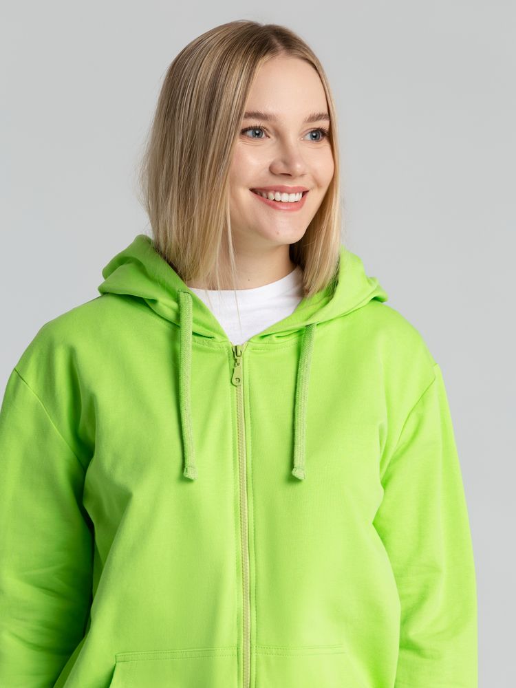 Толстовка на молнии с капюшоном Siverga 2.0, зеленое яблоко / Миниатюра модельного (1000)