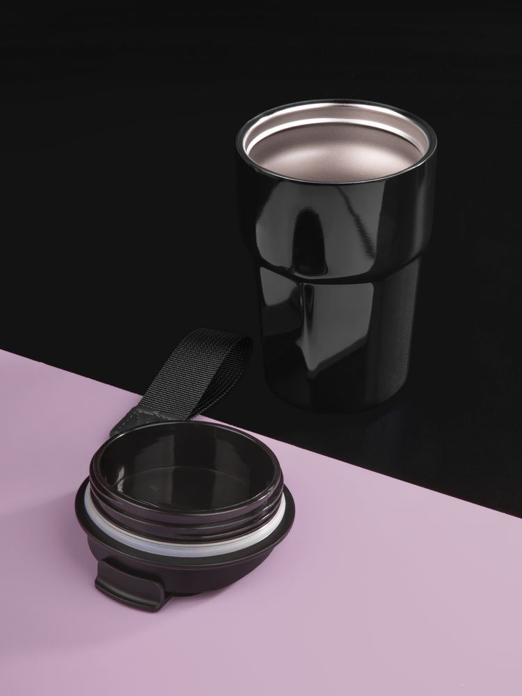 Термостакан Freshbrew, черный / Миниатюра имиджевого (1000)