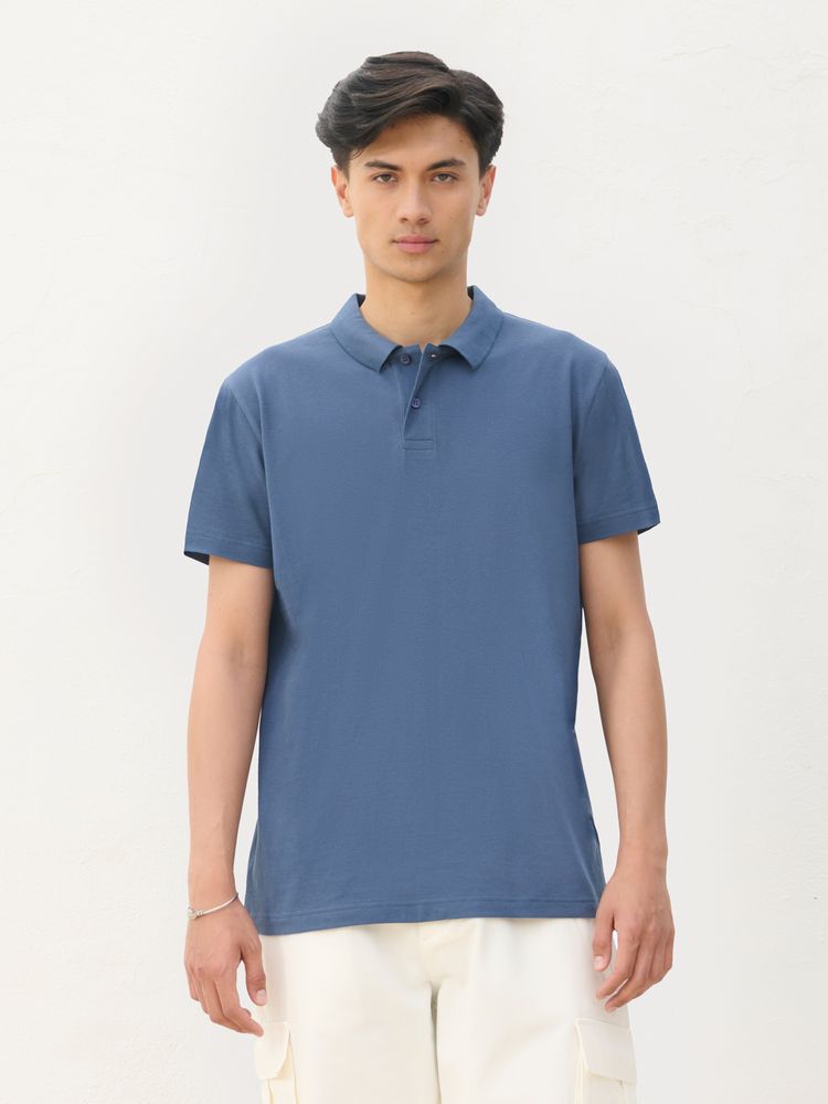 Рубашка поло унисекс Pulse, сиреневая / Миниатюра модельного (1000)