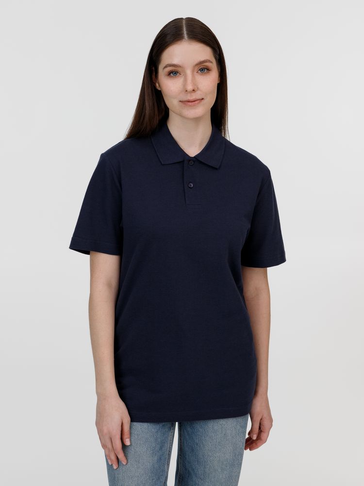 Рубашка поло унисекс Pulse, кобальт (темно-синяя) / Миниатюра модельного (1000)