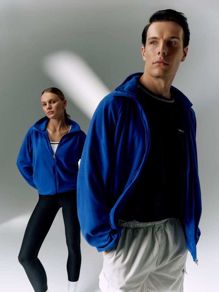 Куртка флисовая унисекс Fliska, ярко-синяя / Миниатюра имиджевого (1000)