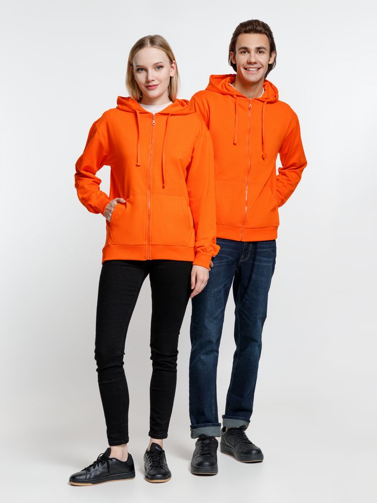 Толстовка на молнии с капюшоном Siverga 2.0, оранжевая / Миниатюра модельного (1000)