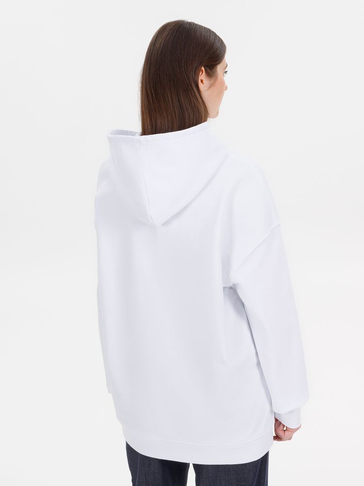 Худи оверсайз унисекс Outshine, белое / Миниатюра модельного (1000)