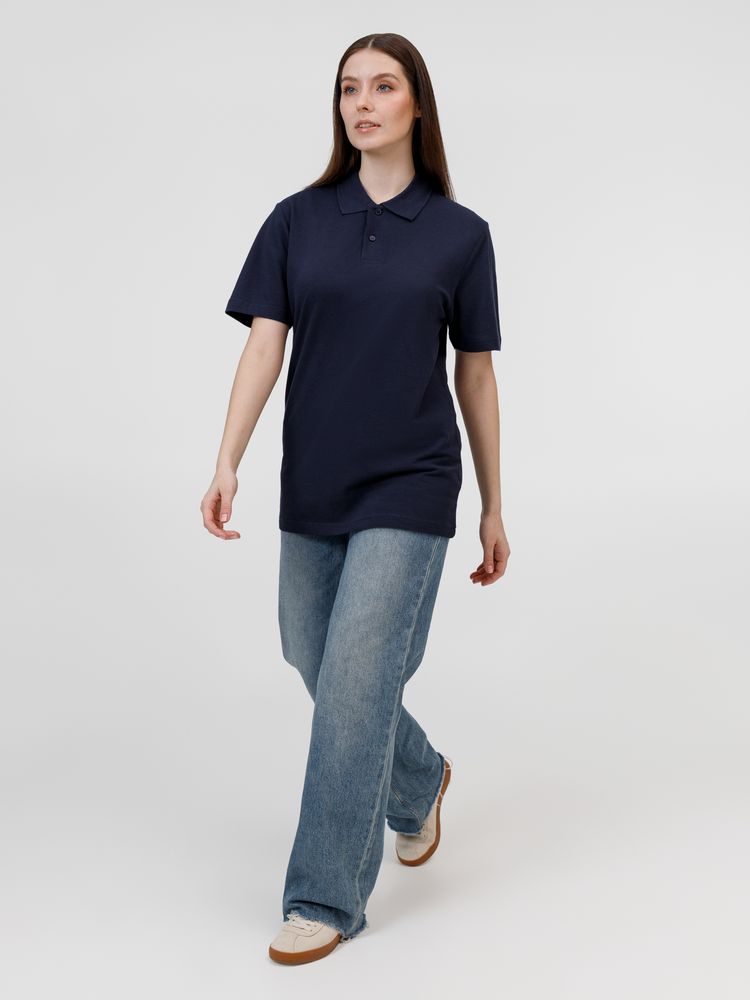 Рубашка поло унисекс Pulse, кобальт (темно-синяя) / Миниатюра модельного (1000)