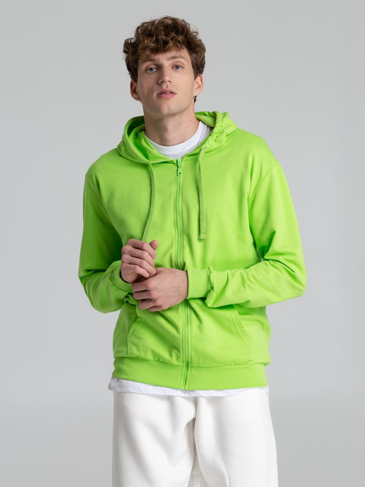 Толстовка на молнии с капюшоном Siverga 2.0, зеленое яблоко / Миниатюра модельного (1000)