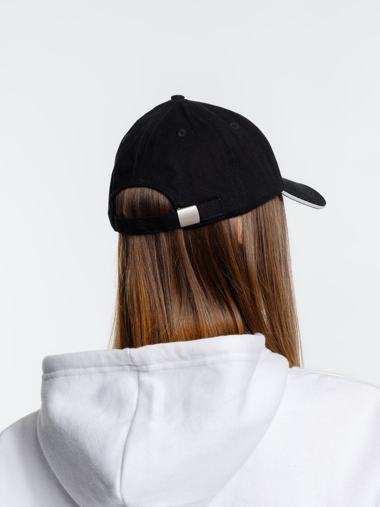 Бейсболка Spiker, черная с белым / Миниатюра модельного (1000)