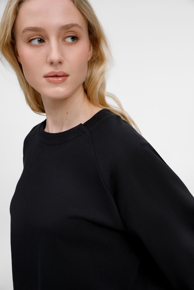 Свитшот унисекс Avenu, черный / Миниатюра модельного (1000)