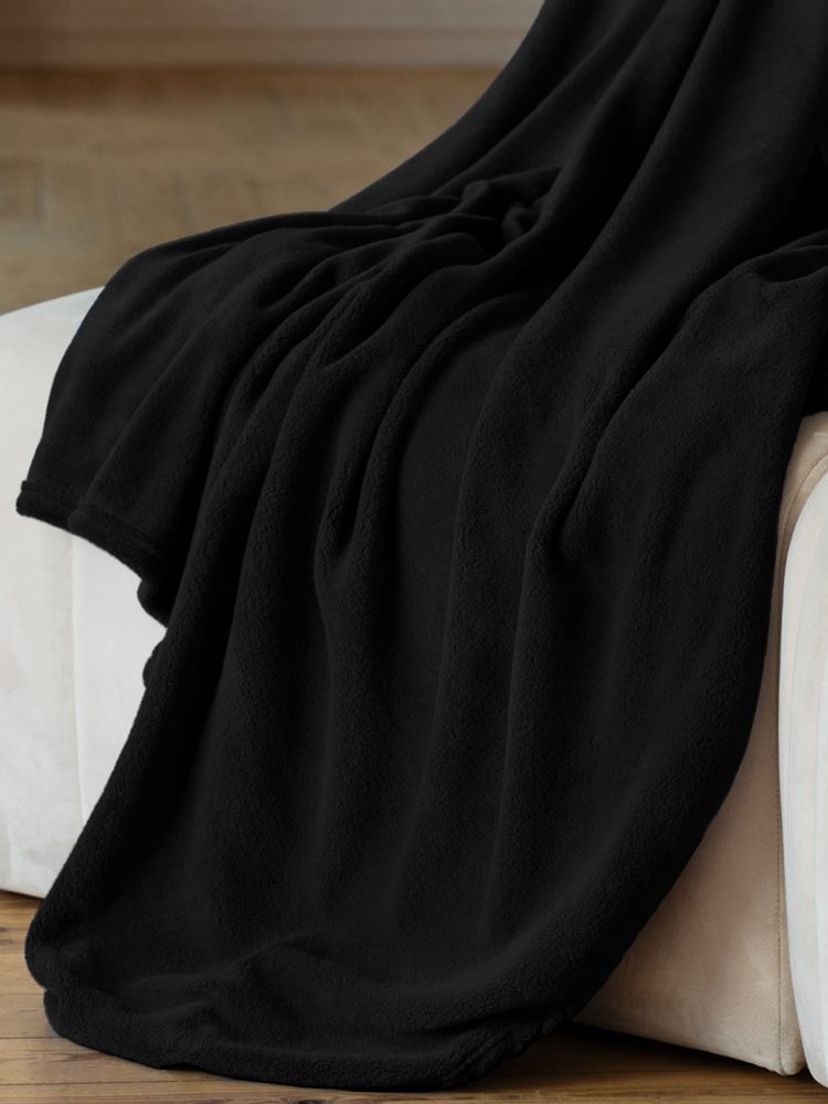 Плед Plush, черный / Миниатюра имиджевого (1000)