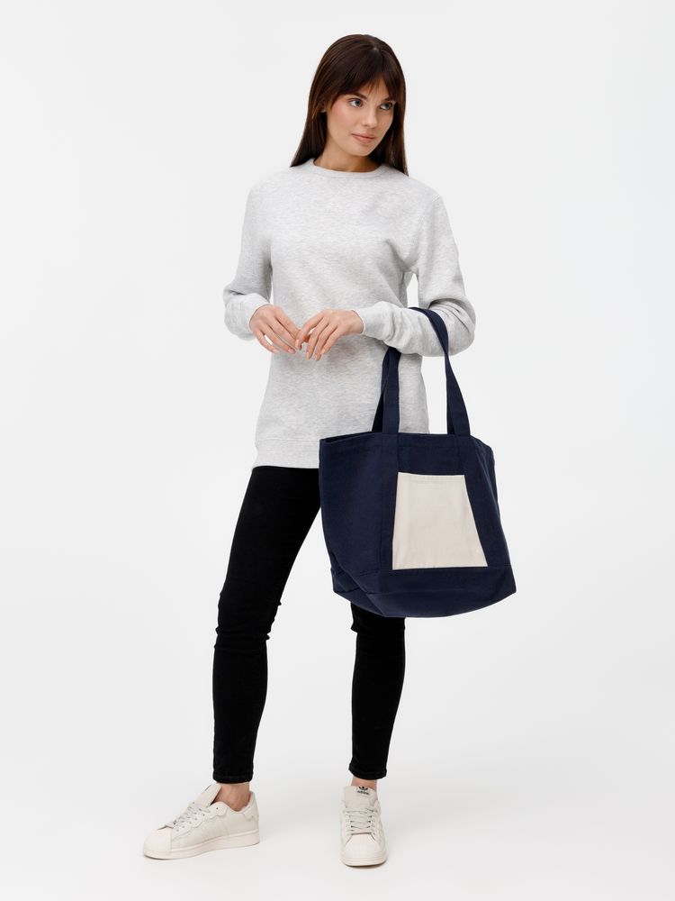 Шопер Shophop, синий с неокрашенным / Миниатюра модельного (1000)