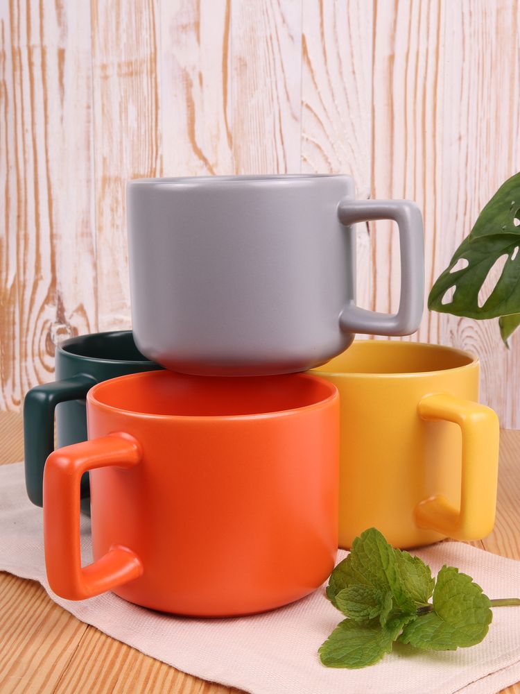 Чашка Jumbo в коробке матовая, зеленая / Миниатюра имиджевого (1000)