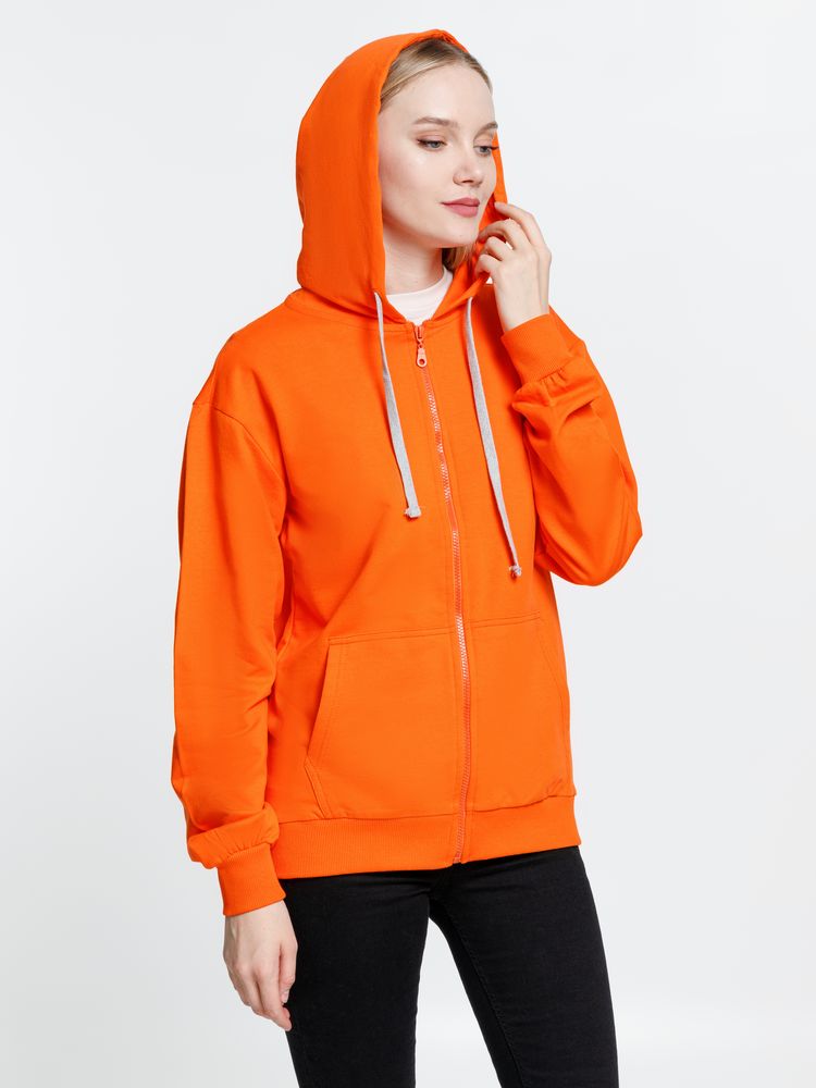Толстовка на молнии с капюшоном Siverga, оранжевая / Миниатюра модельного (1000)