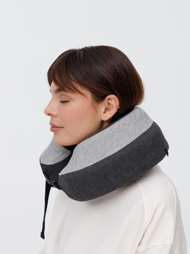 Дорожная подушка Piligrim, серая / Миниатюра модельного (1000)