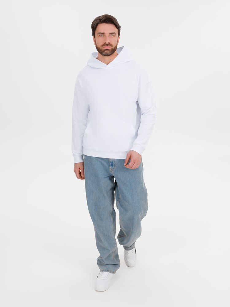 Худи оверсайз унисекс Outshine, белое / Миниатюра модельного (1000)